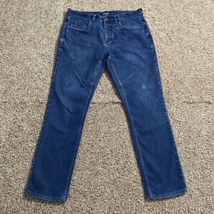 Rohan Jeans UPF 40+ Dark Wash Straight Leg 34R Newton Casual Stretch Mens